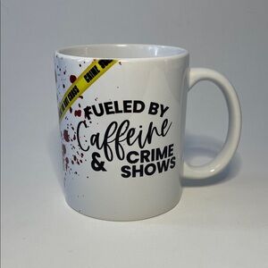 Dark Humour Crime Show Themed Coffee Mug | Collectible Whimsigoth Horror Mob Fun